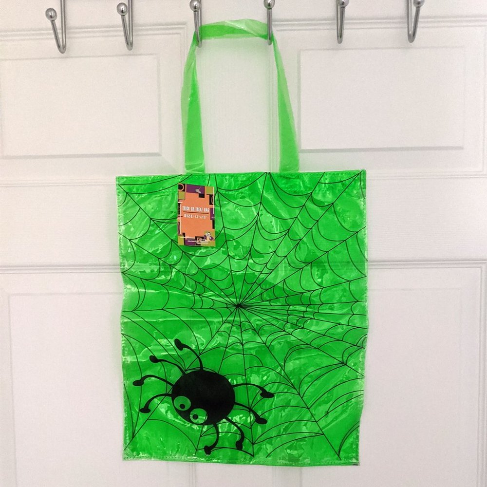 🕷️🕸 Cute Spooky Spider Web Vinyl Bag